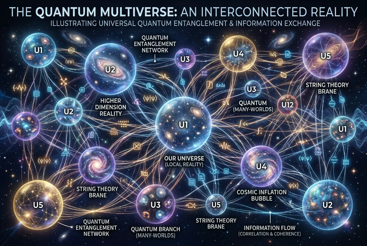 Visual explanation of Does Quantum Entanglement Connect Parallel Universes?