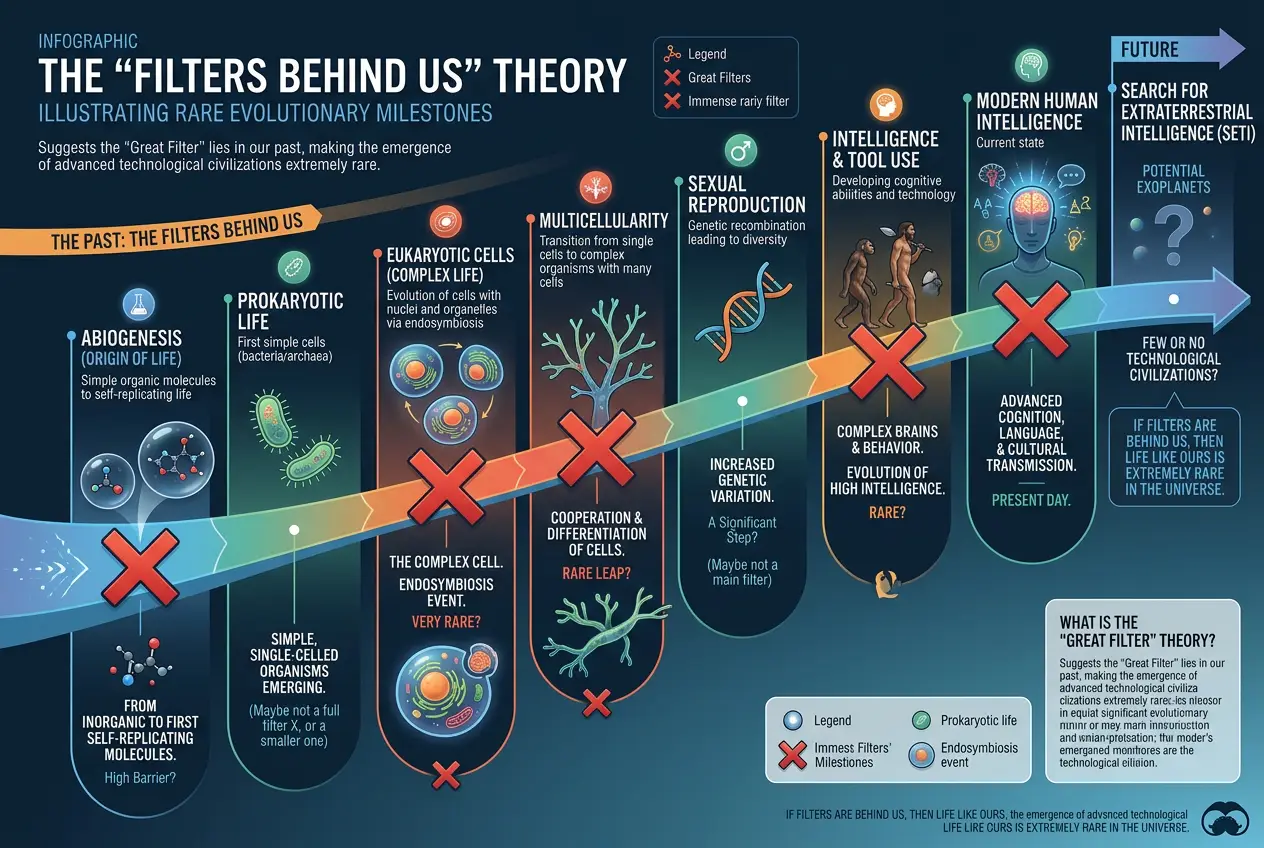 Visual explanation of Is the Great Filter Real? Tech's Biggest Cosmic Test