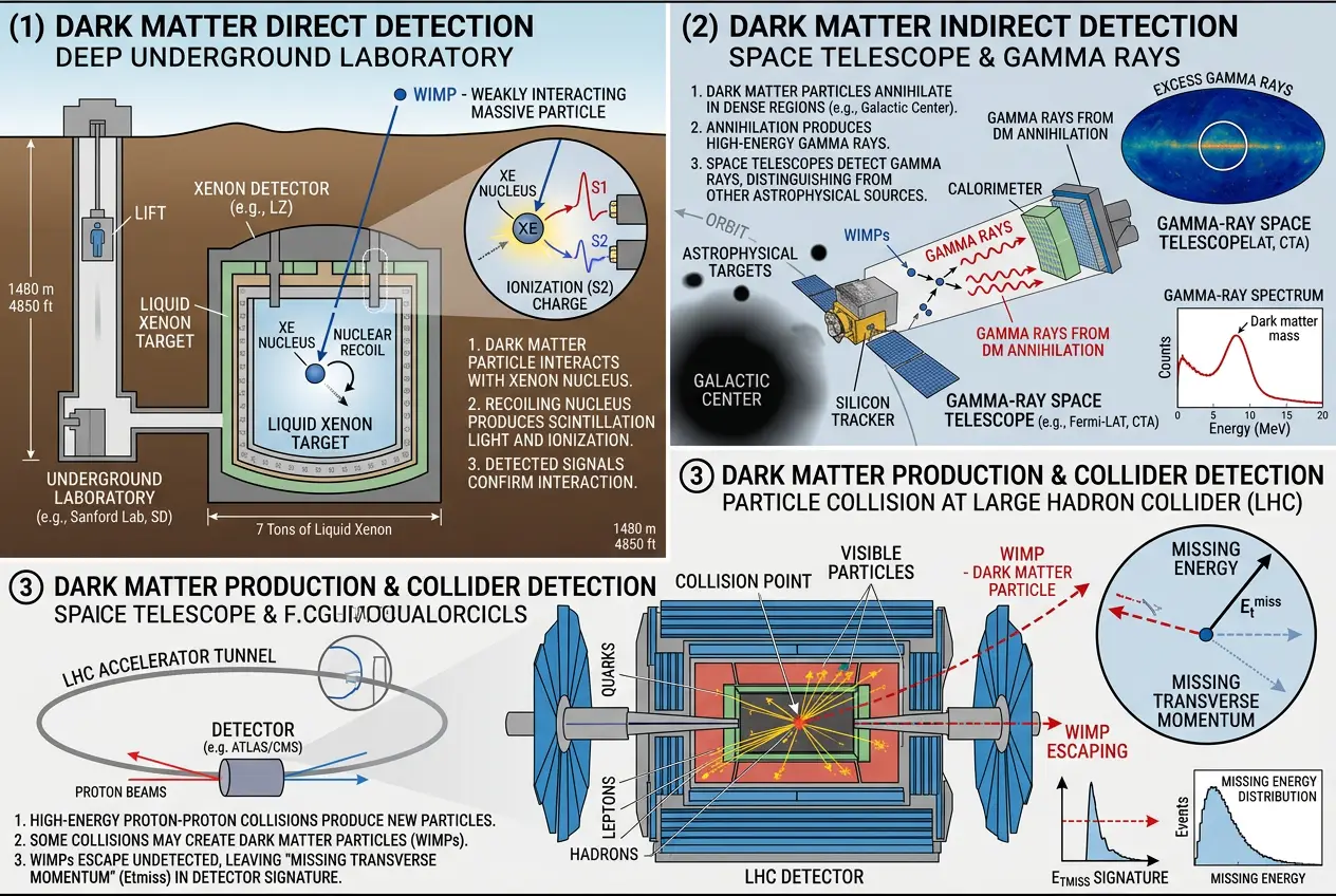 Visual explanation of Does Dark Matter Hide a Universe We Can't See?