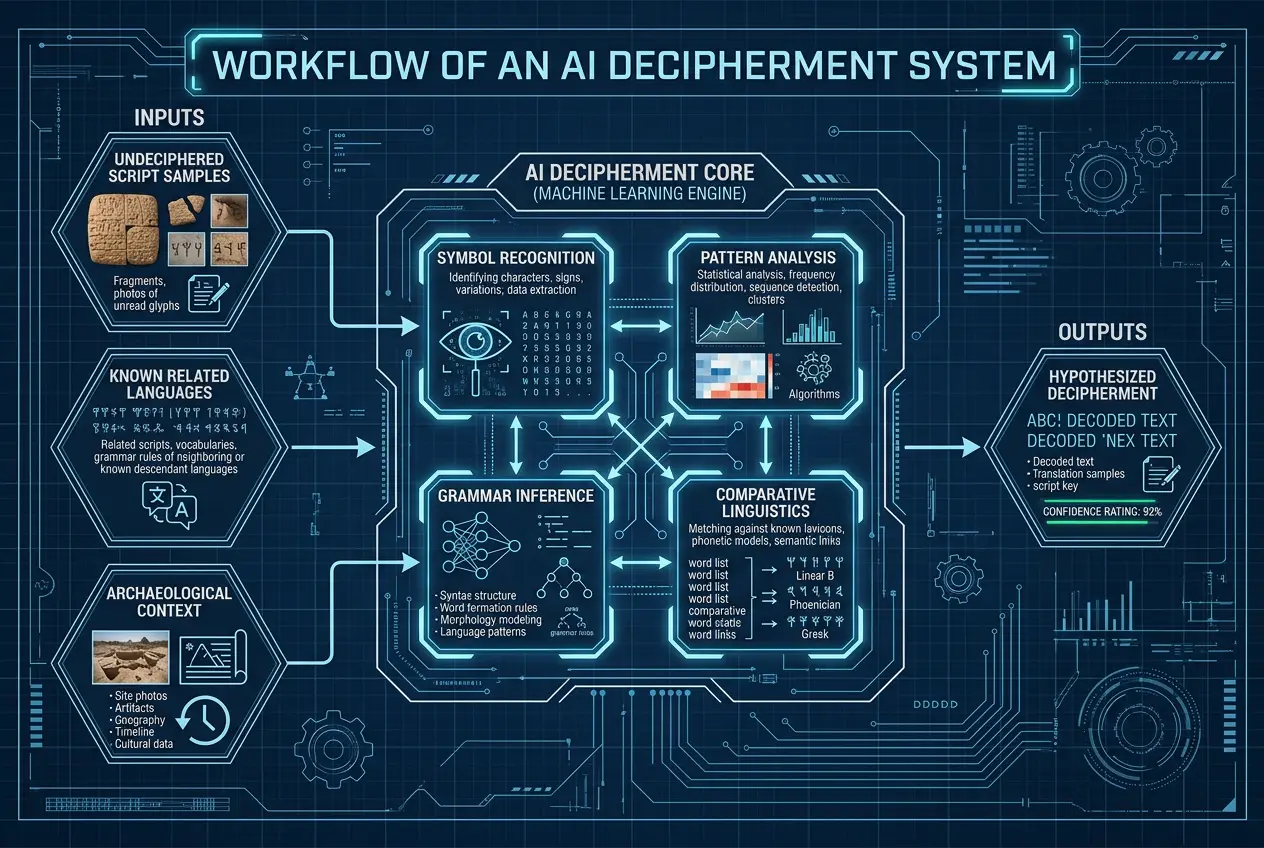 Visual explanation of Can AI Unlock Ancient Lost Languages?