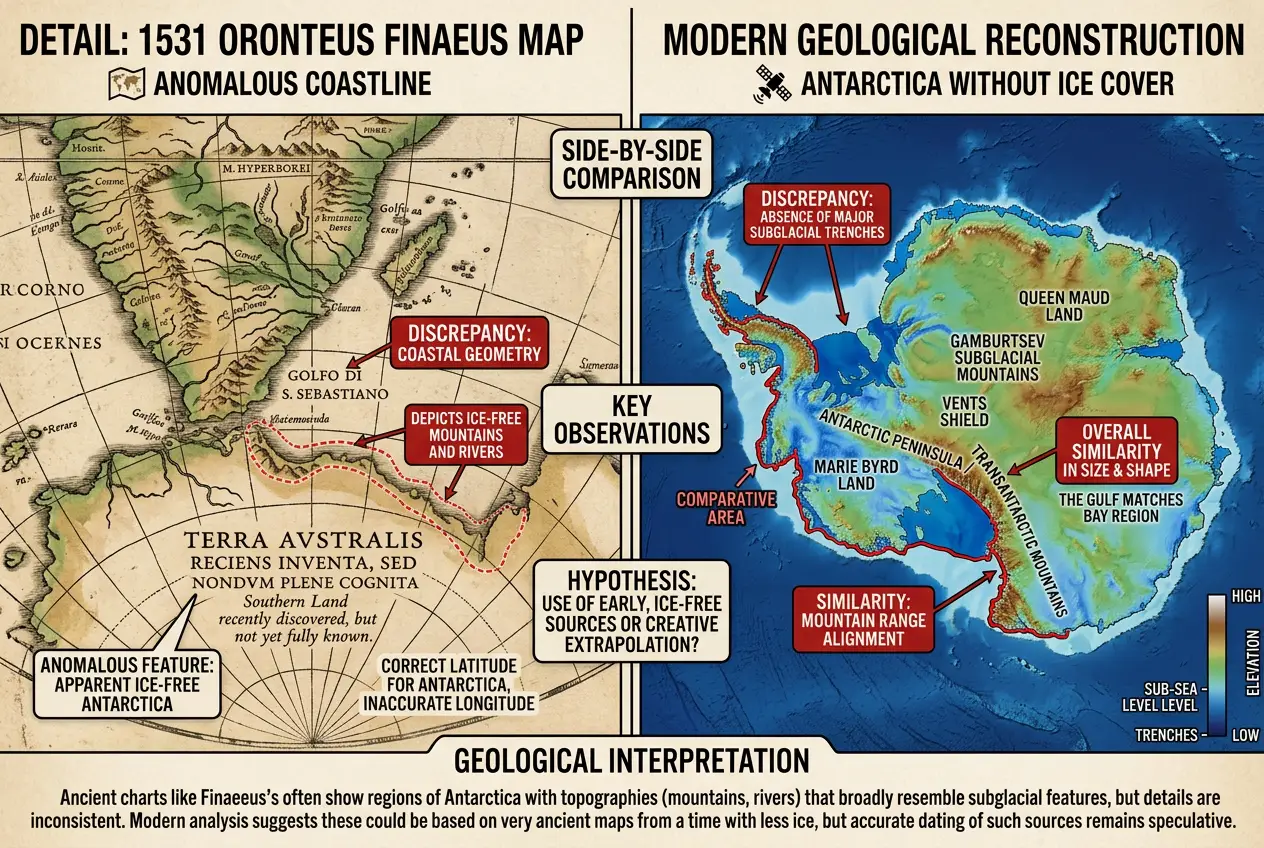 Visual explanation of Did Ancient Maps Predict Continental Drift?