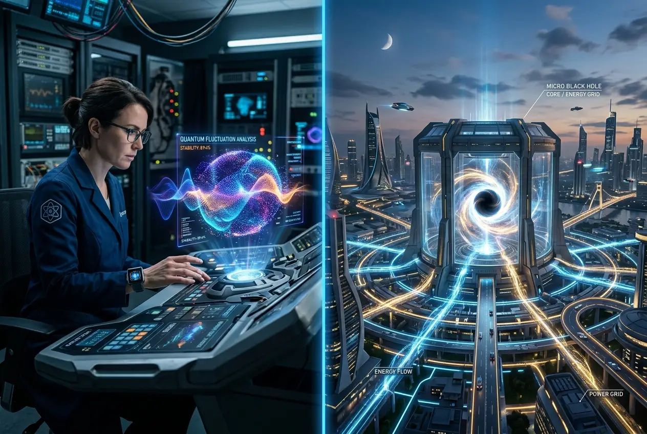 Visual explanation of Can Labs Forge Micro Black Holes? Powering Future Tech