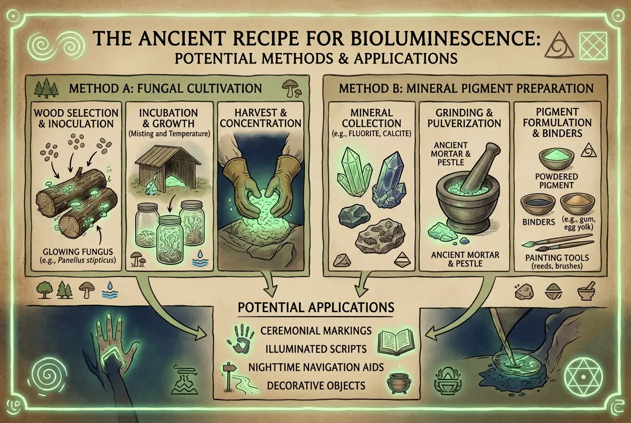 Visual explanation of Did Ancients Replicate Bioluminescence?