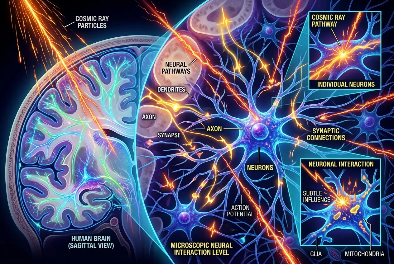 Visual explanation of Do Cosmic Rays Influence Our Brain Activity?