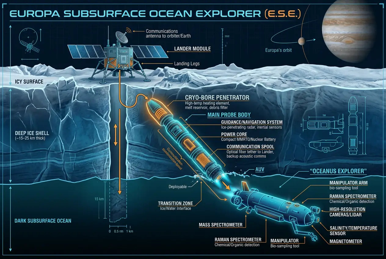Visual explanation of Is Europa's Ocean Hiding Alien Life? Decoding Icy Moons