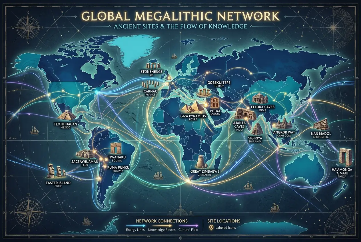 Visual explanation of Were Ancient Megaliths Earth's First Global Network?