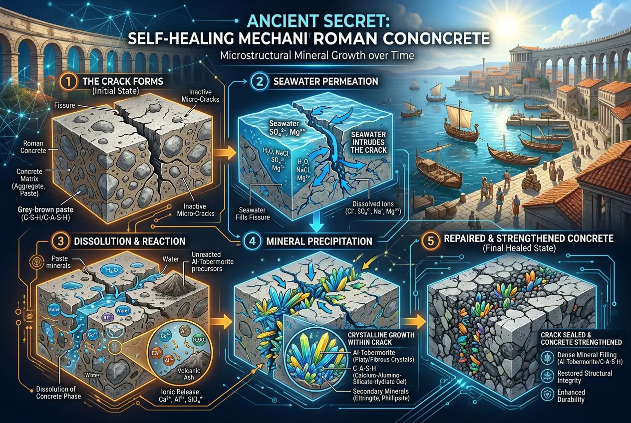 Visual explanation of Immortal Concrete: Did Romans Master Lost Tech?