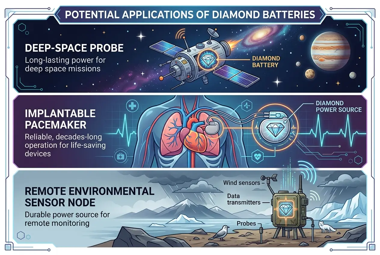 Visual explanation of Can Diamond Batteries Power Our Future?