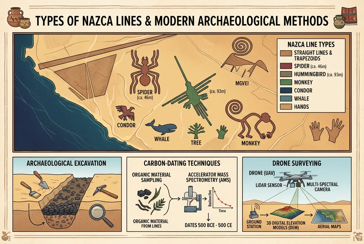 Visual explanation of Nazca Lines: Messages or Ancient Energy Grid?