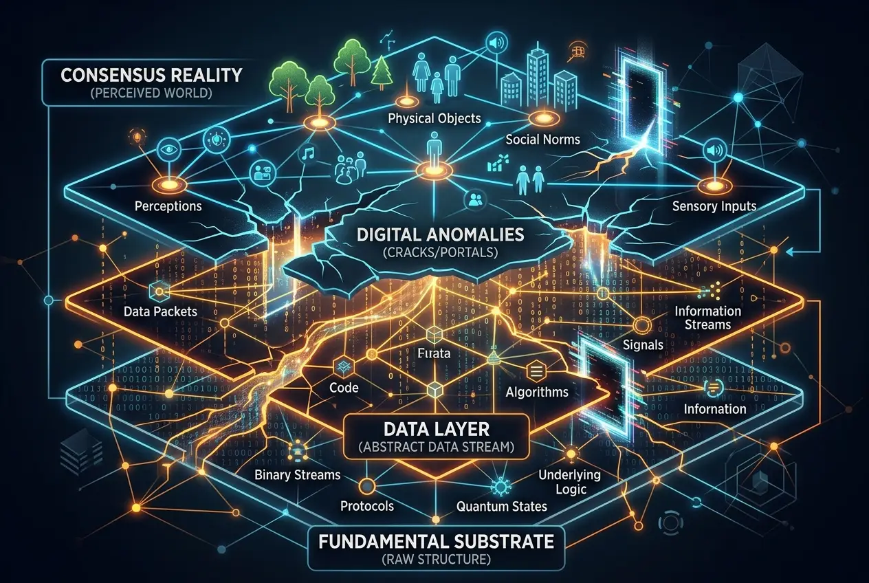 Visual explanation of Digital Anomalies: Glimpses of a Hidden Reality?