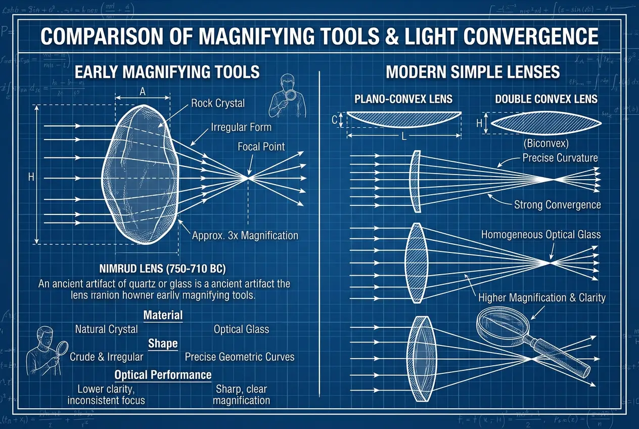Visual explanation of Ancient Lenses: Did They See Beyond Our Sight?