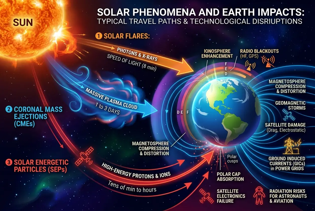 Visual explanation of Could Solar Storms Ignite Digital Chaos?
