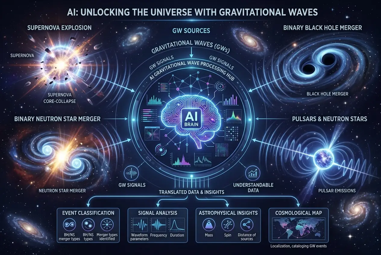 Visual explanation of Can AI Decipher Gravitational Waves' Secret Language?