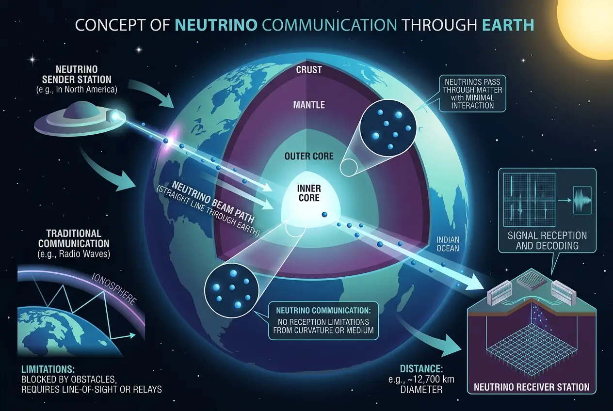 Visual explanation of Neutrinos: Will They Power Our Future Tech?