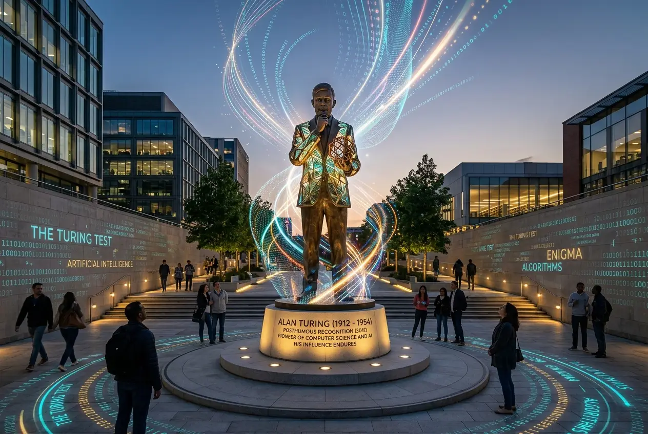 Visual explanation of Alan Turing: The Enigma Who Wired Our Digital Future