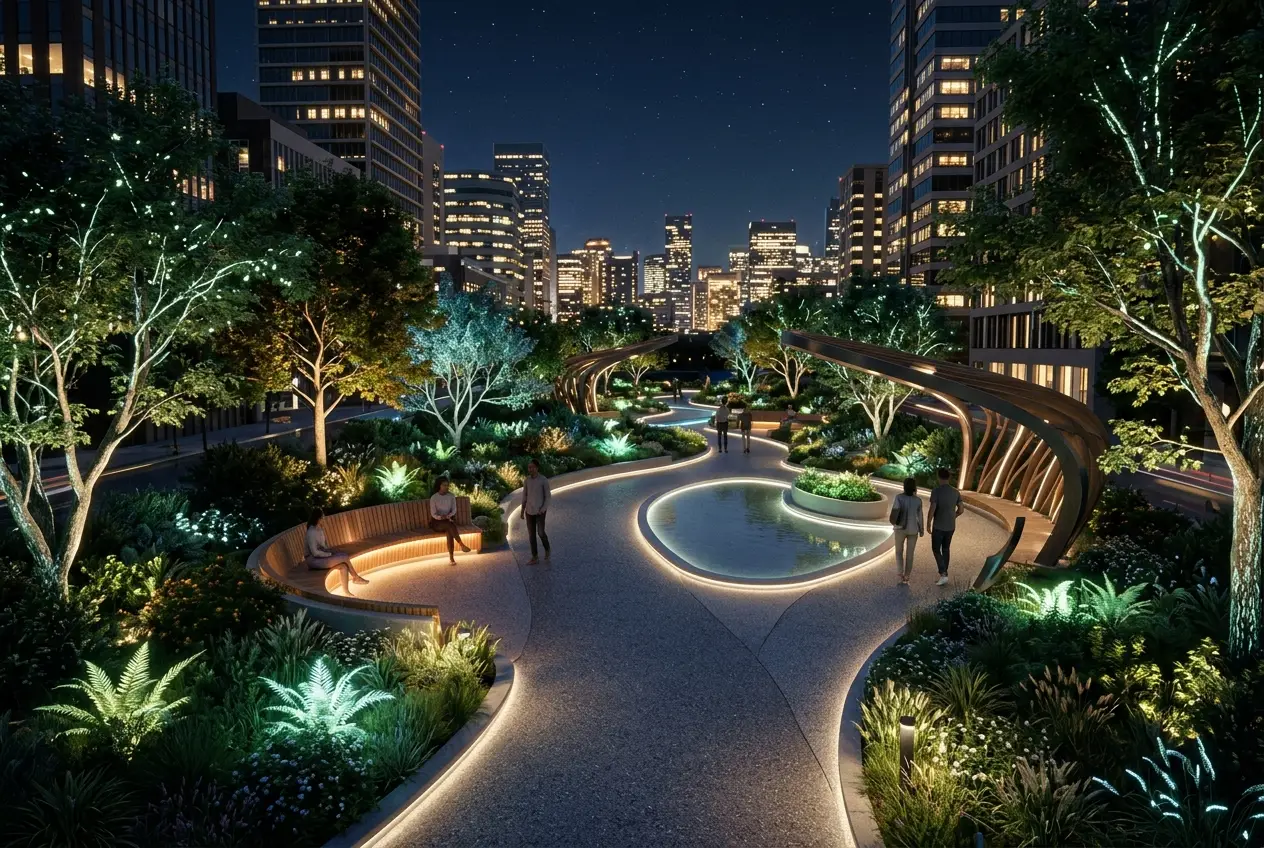 Visual explanation of Could Bioluminescent Plants Light Up Our Cities?