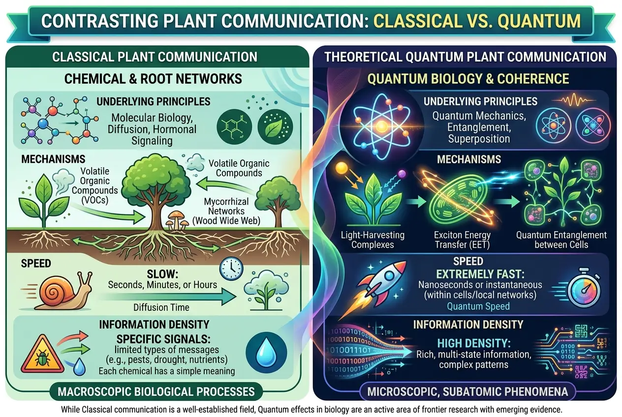 Visual explanation of Do Plants Use Quantum Entanglement to Talk?