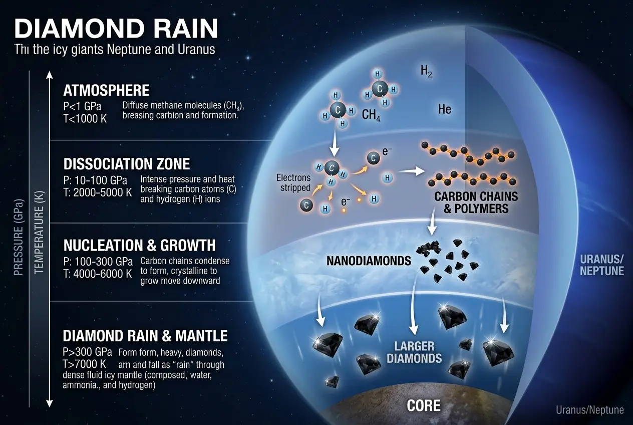Visual explanation of Does Jupiter's Red Spot Hide Diamond Oceans?