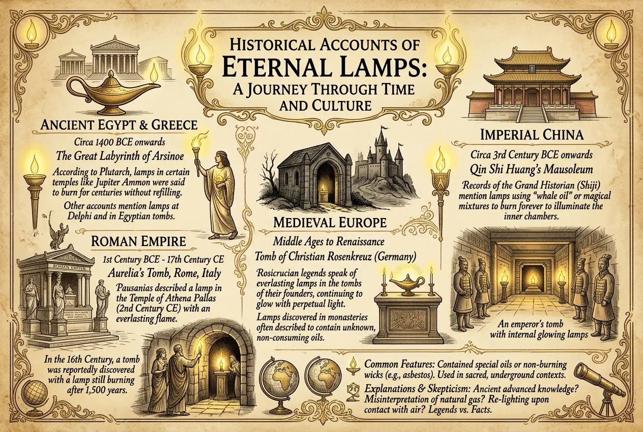 Visual explanation of Ancient Lamps: Was Eternal Light Real?