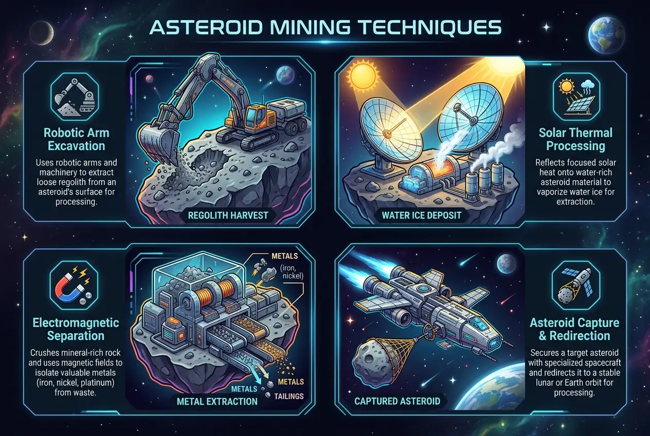 Visual explanation of Asteroid Mining: Fueling Our Space Future?