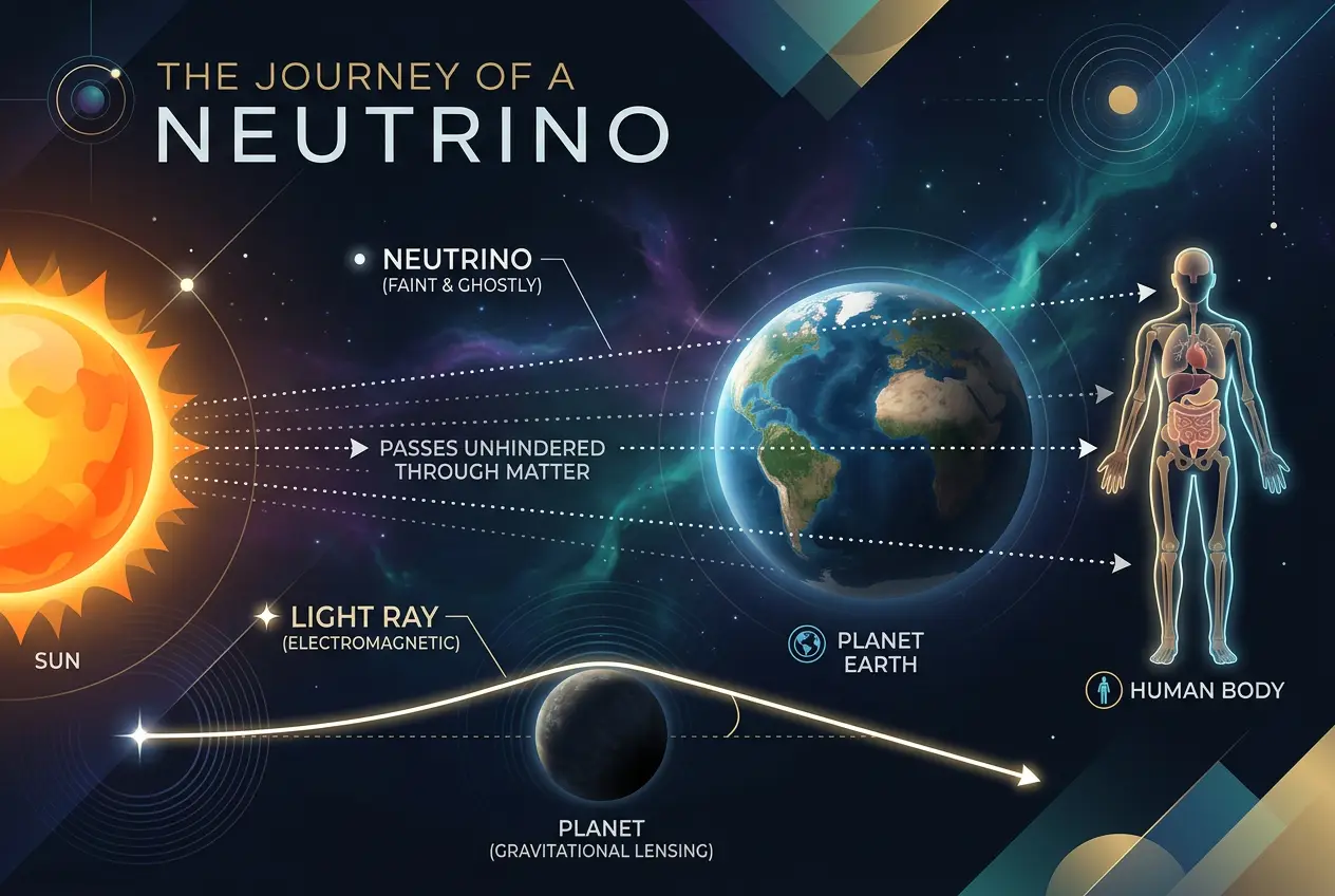 Visual explanation of Are Ghost Particles Secretly Shaping Our Universe?