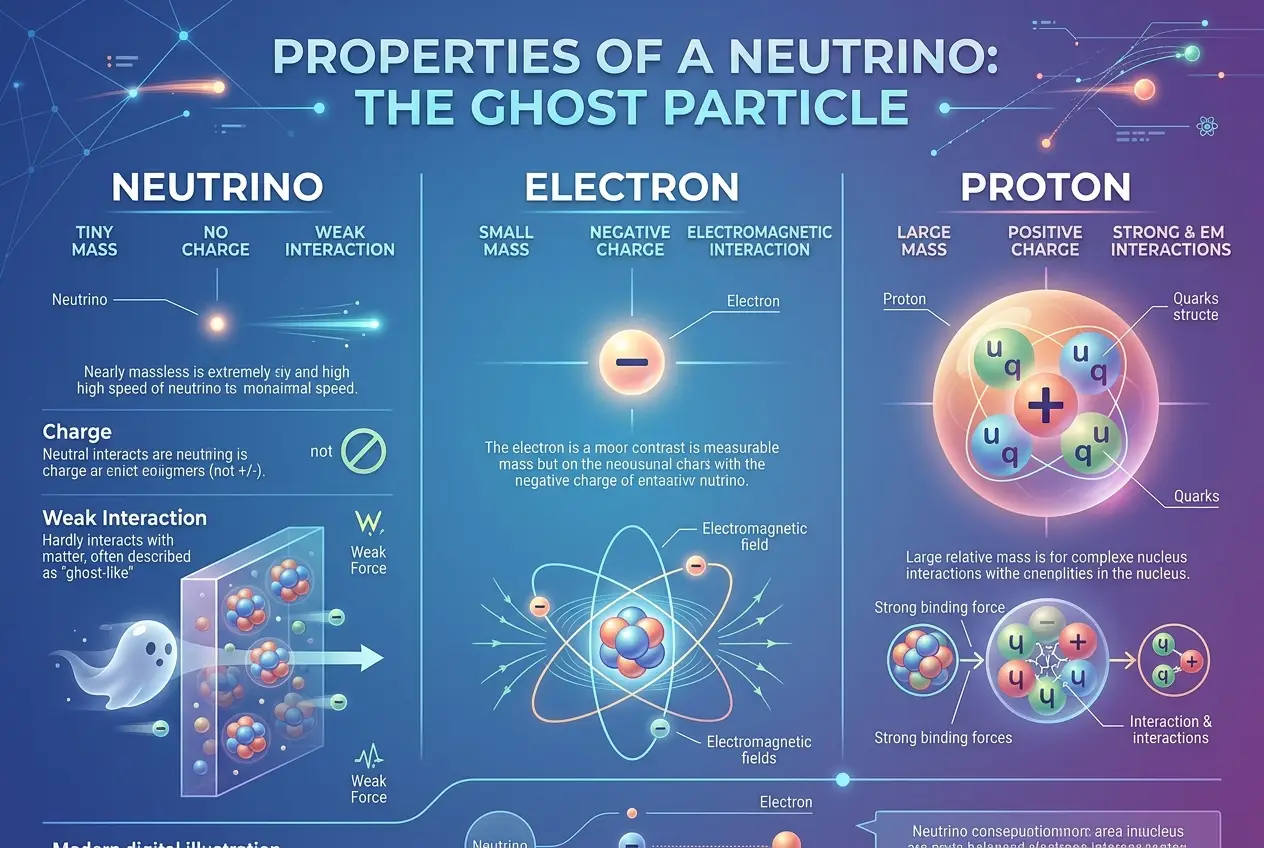 Visual explanation of Neutrinos: Will They Power Our Future Tech?
