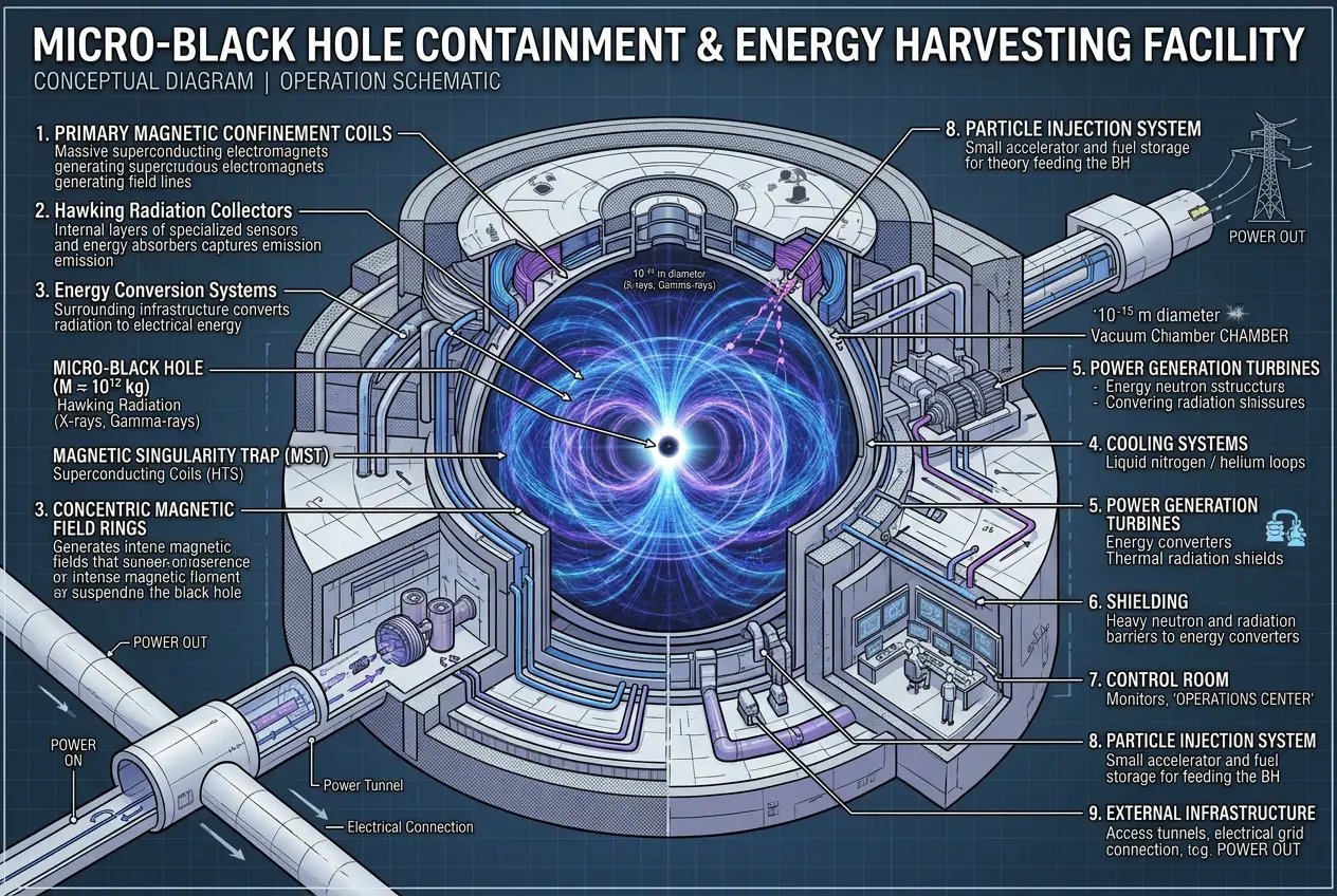 Visual explanation of Could Micro-Black Holes Power Future Tech?