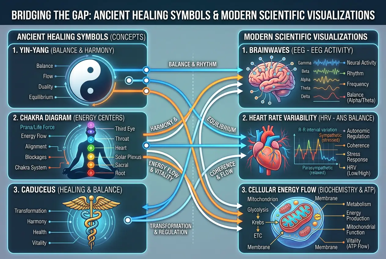 Visual explanation of Quantum Healing: Did Ancients Tap Bio-Fields?