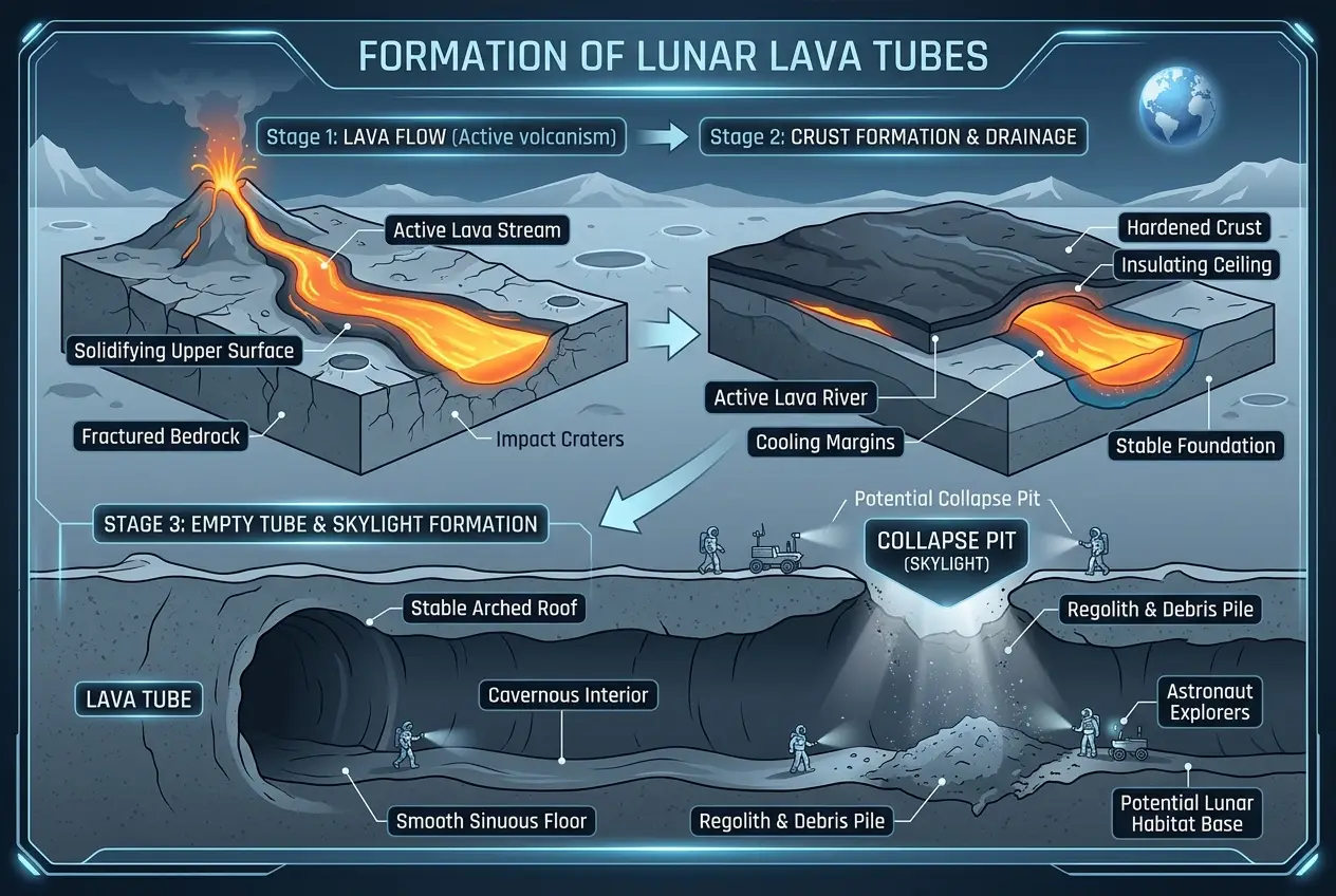 Visual explanation of Does Moon Hide Tunnels for Future Bases?