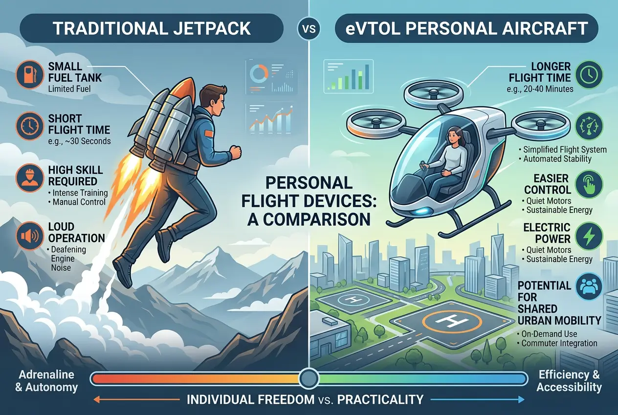 Visual explanation of Jetpacks: Why Aren't Our Skies Buzzing?