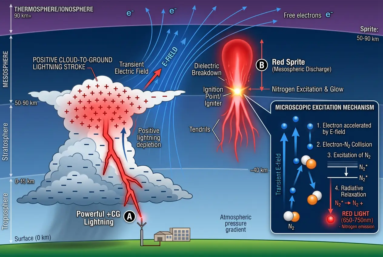 Visual explanation of Giant Electrical Discharges: Earth's Hidden Power Grid?