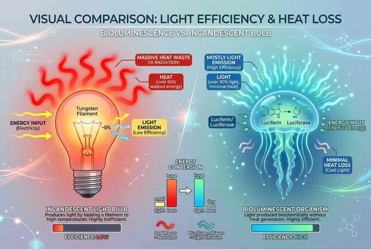 Visual explanation of Living Light: Can Bioluminescence Power Our Future?