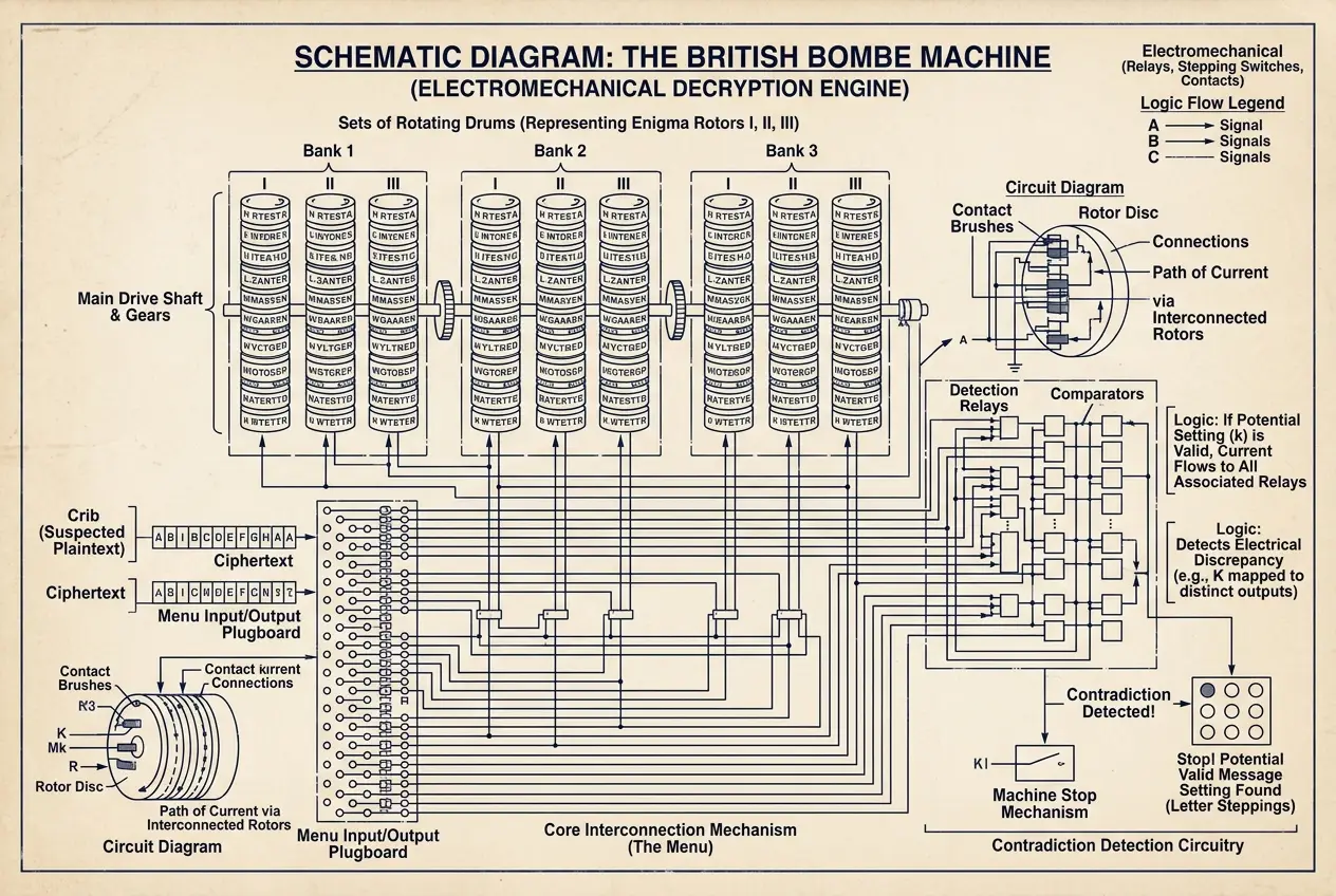 Visual explanation of Alan Turing: The Enigma Who Wired Our Digital Future