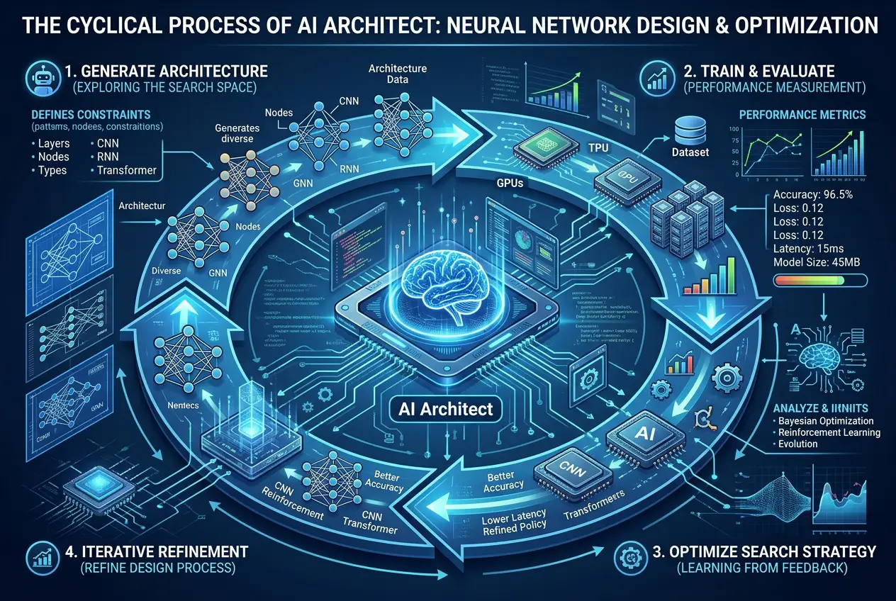 Visual explanation of Can AI Design Its Own Evolution? Decoding Future Machines