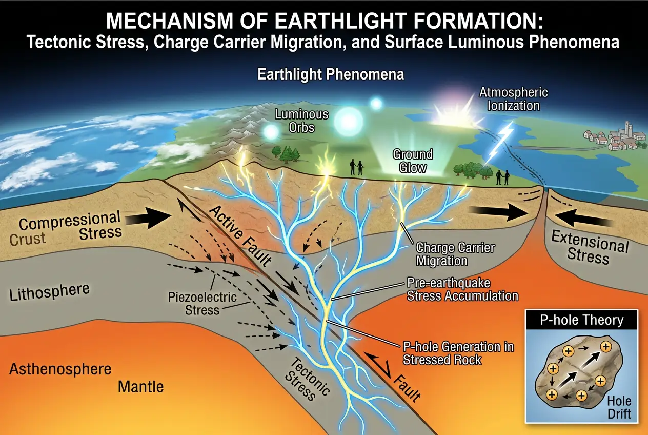 Visual explanation of Earthlights: Geological Anomaly or Hidden Tech Signal?