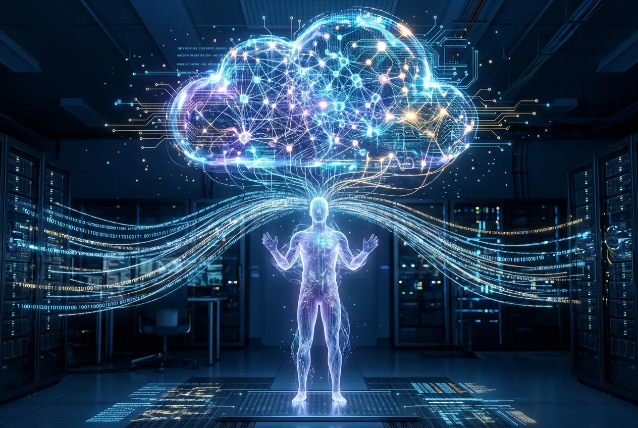 Visual explanation of Can Neuro-Dust Upload Our Minds? Digital Immortality