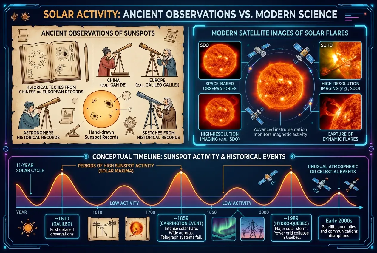 Visual explanation of Could Ancient Sundials Predict Solar Flares?