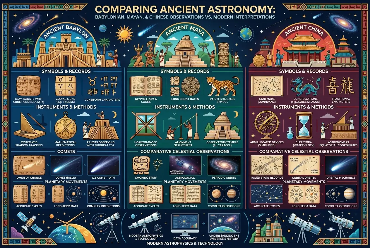 Visual explanation of Did Ancient Cultures Foresee Comet Impacts?
