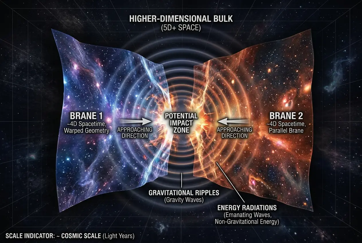 Visual explanation of Are Parallel Universes Colliding? Decoding Cosmic Echoes