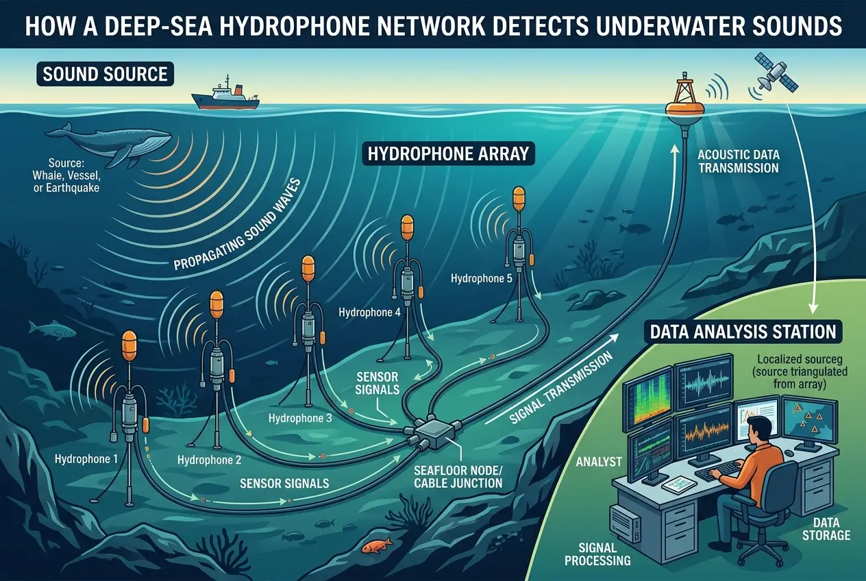 Visual explanation of Decoding Deep: Are Ocean Signals Alien?