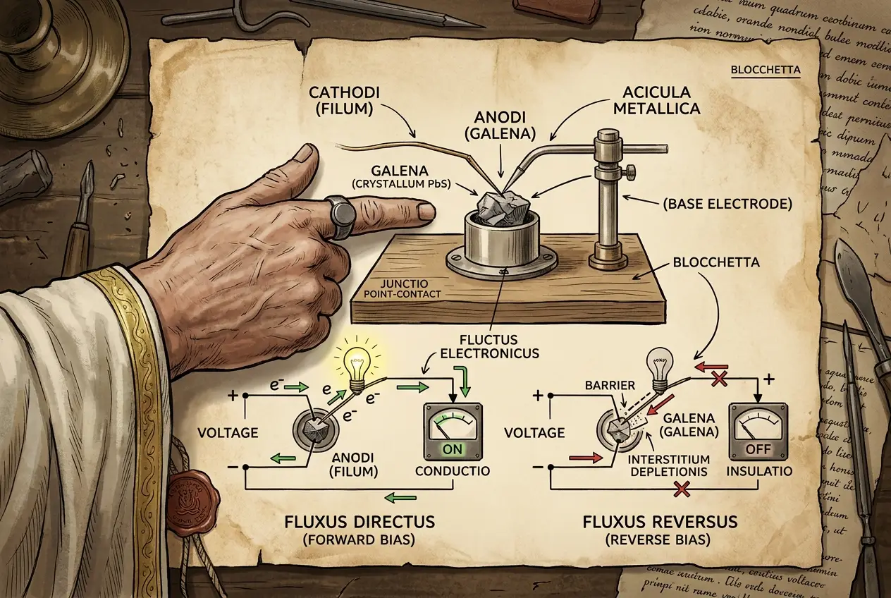 Visual explanation of Roman Diodes: Did Ancient Artisans Craft Semiconductors?