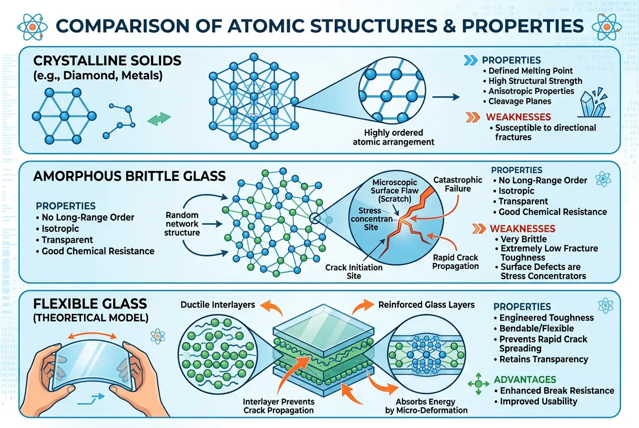 Visual explanation of Flexible Glass: Did Romans Master Lost Material Science?