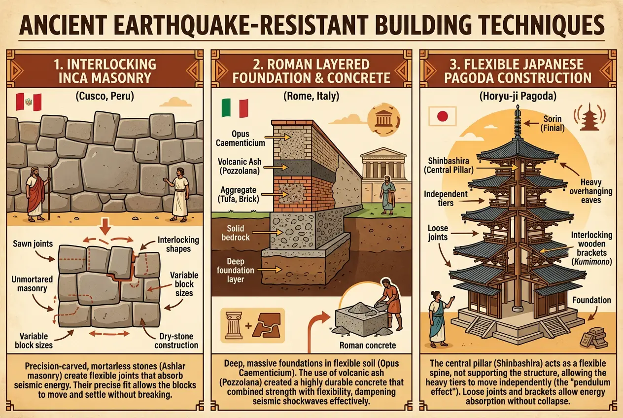 Visual explanation of Did Ancient Architects Use Lost Seismic Secrets?