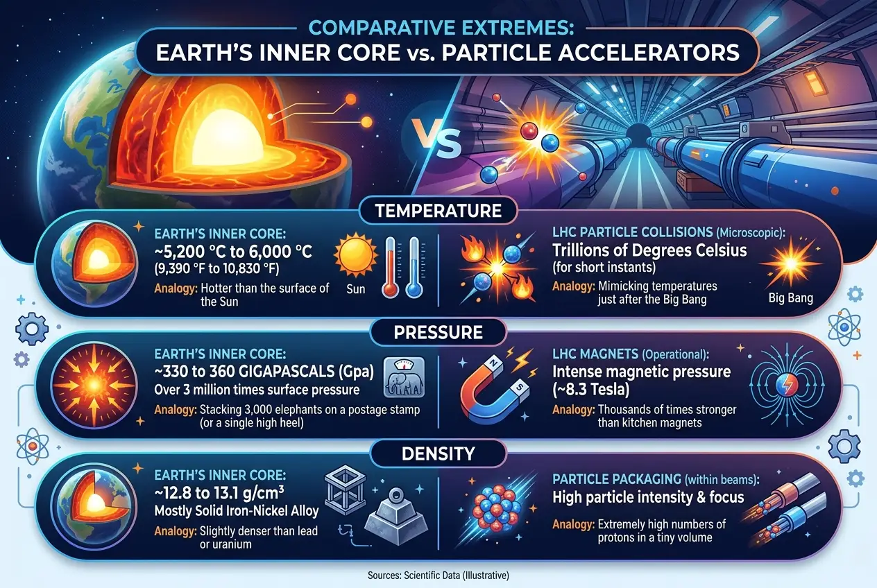 Visual explanation of Can Earth's Core Make Micro Black Holes?