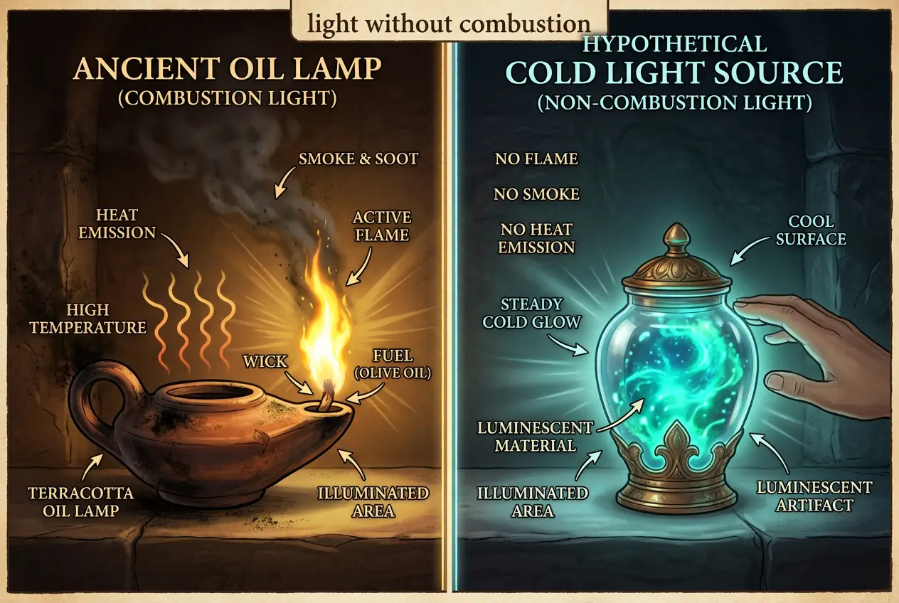 Visual explanation of Did Ancients Create Light Without Heat?