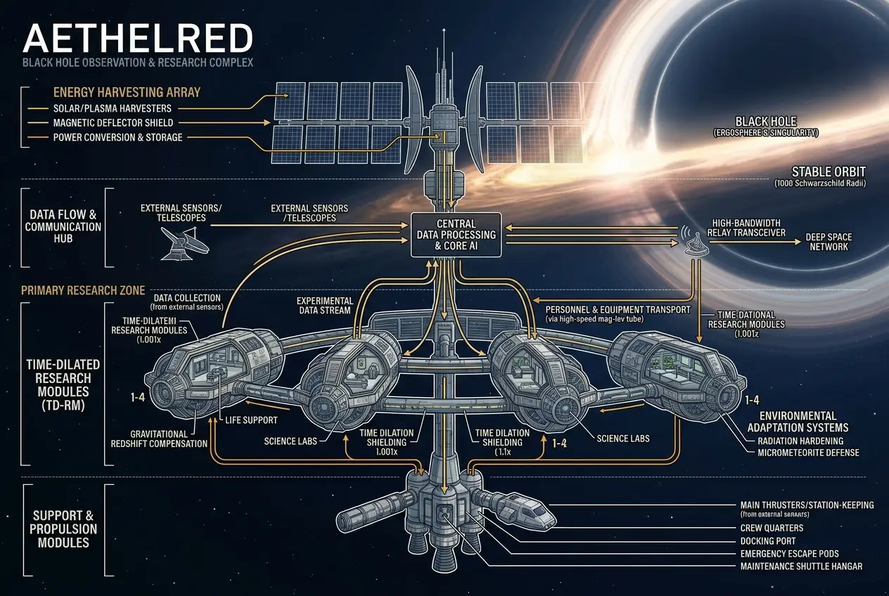 Visual explanation of Can Black Holes Warp Time to Unlock Future Tech?