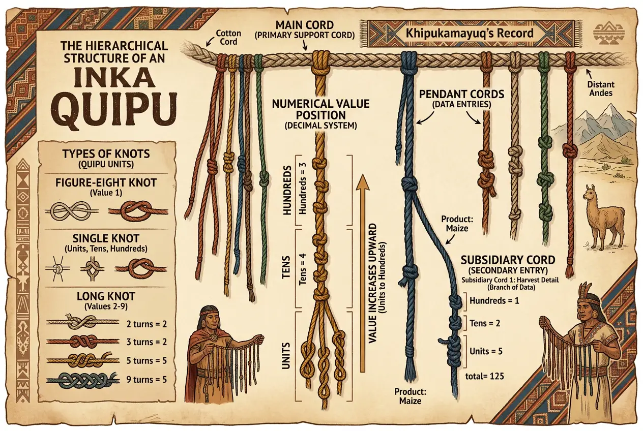 Visual explanation of Quipu: Did Inca Knots Encode Cosmic Data?