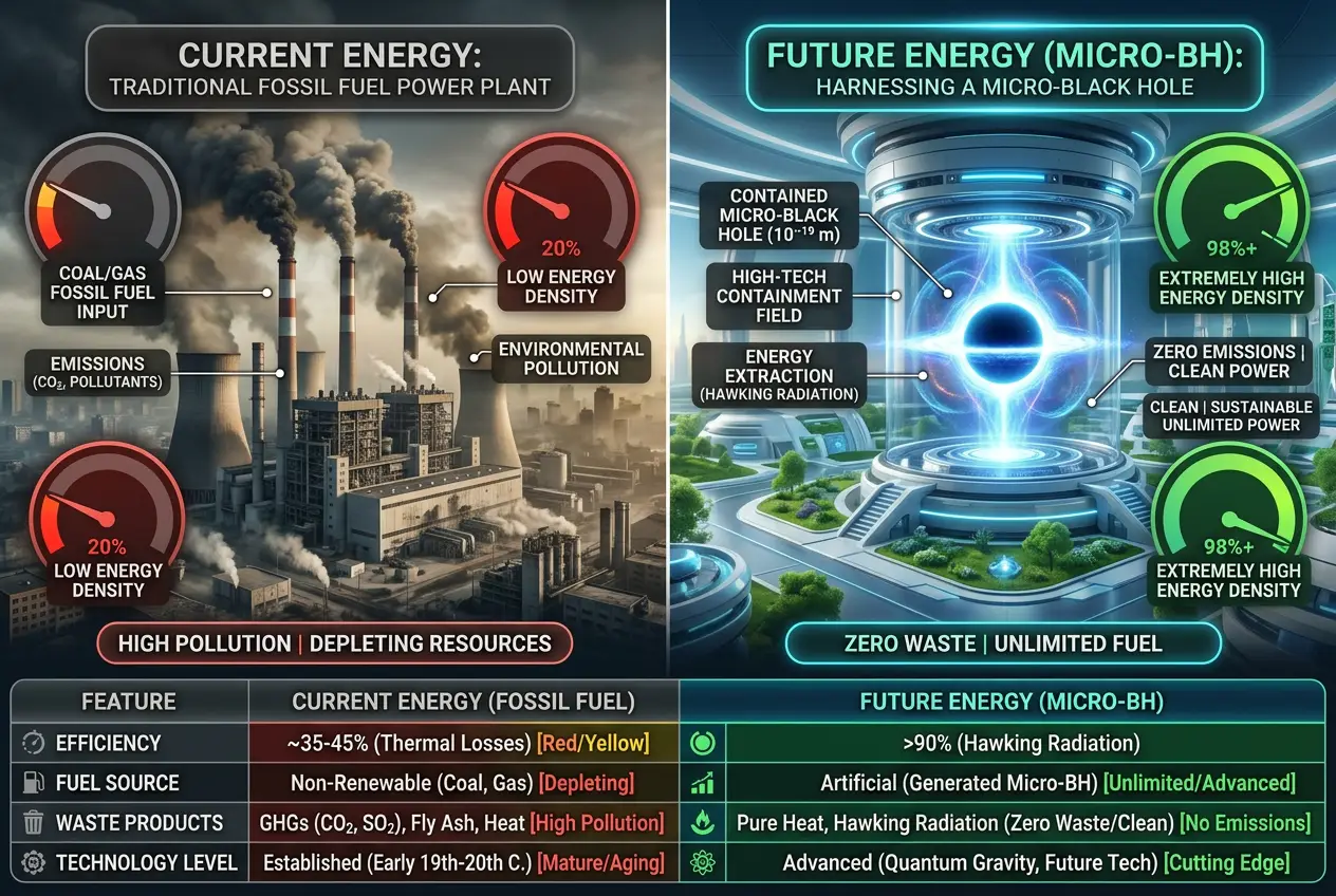 Visual explanation of Could Micro-Black Holes Power Future Tech?