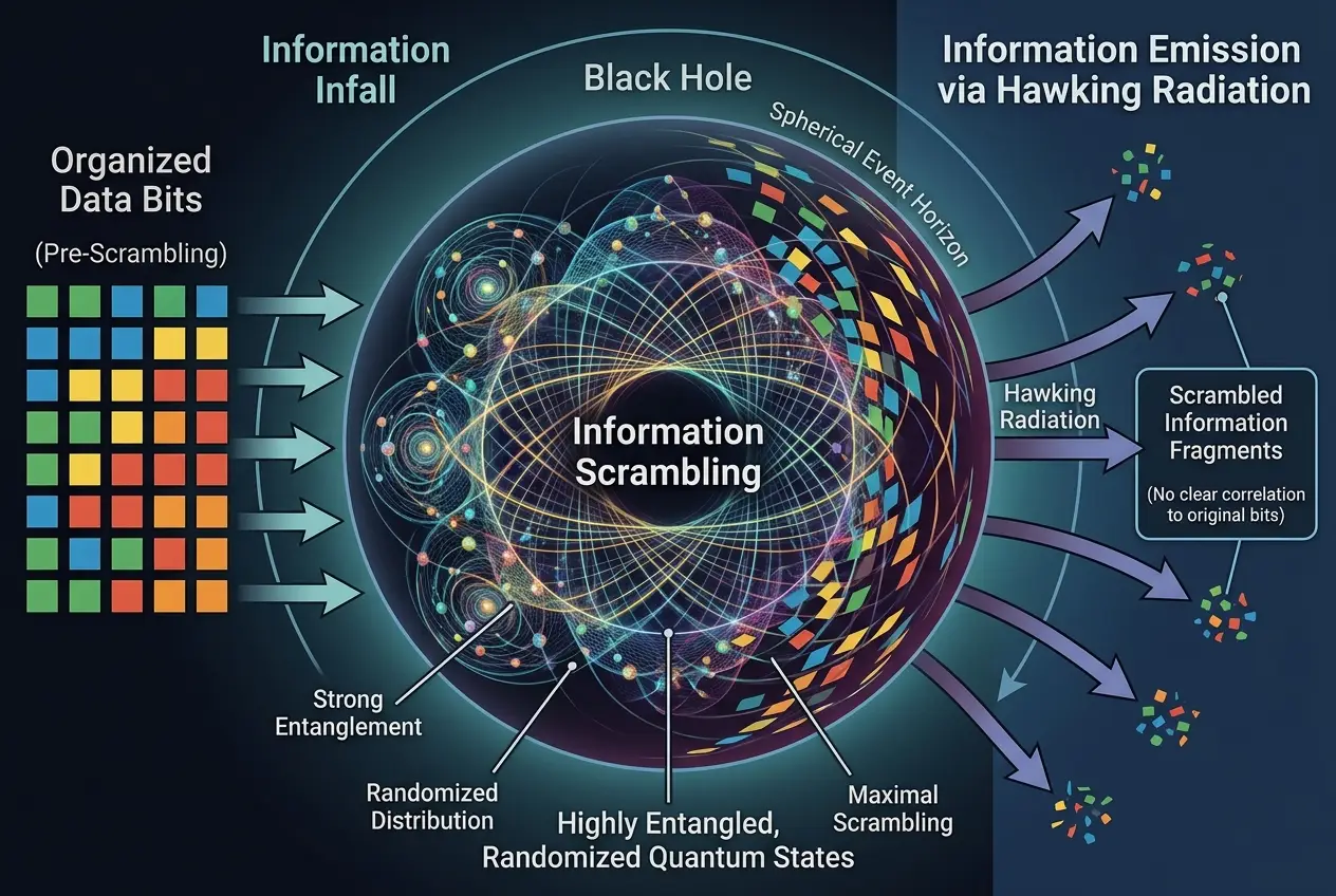 Visual explanation of Do Black Holes Store Universe's Lost Data?