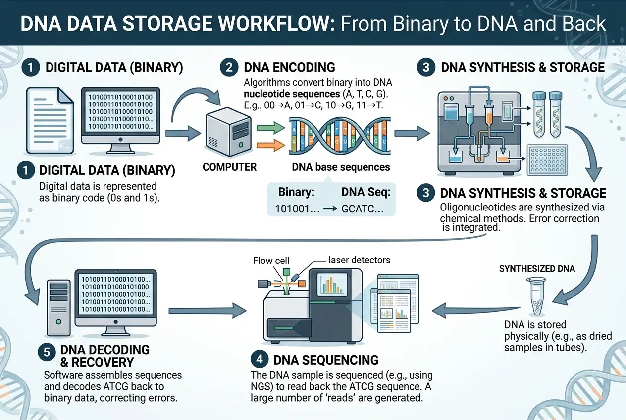 Visual explanation of Can DNA Store the World's Digital Data?